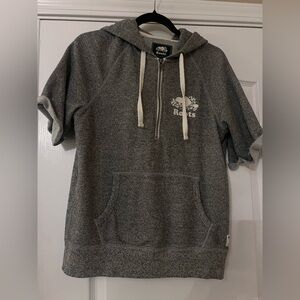Roots Charcoal Half-Zip Hoodie